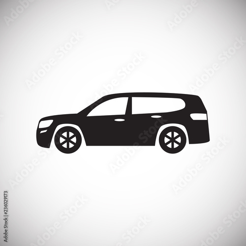 Car icon on white background for graphic and web design  Modern simple vector sign. Internet concept. Trendy symbol for website design web button or mobile app.