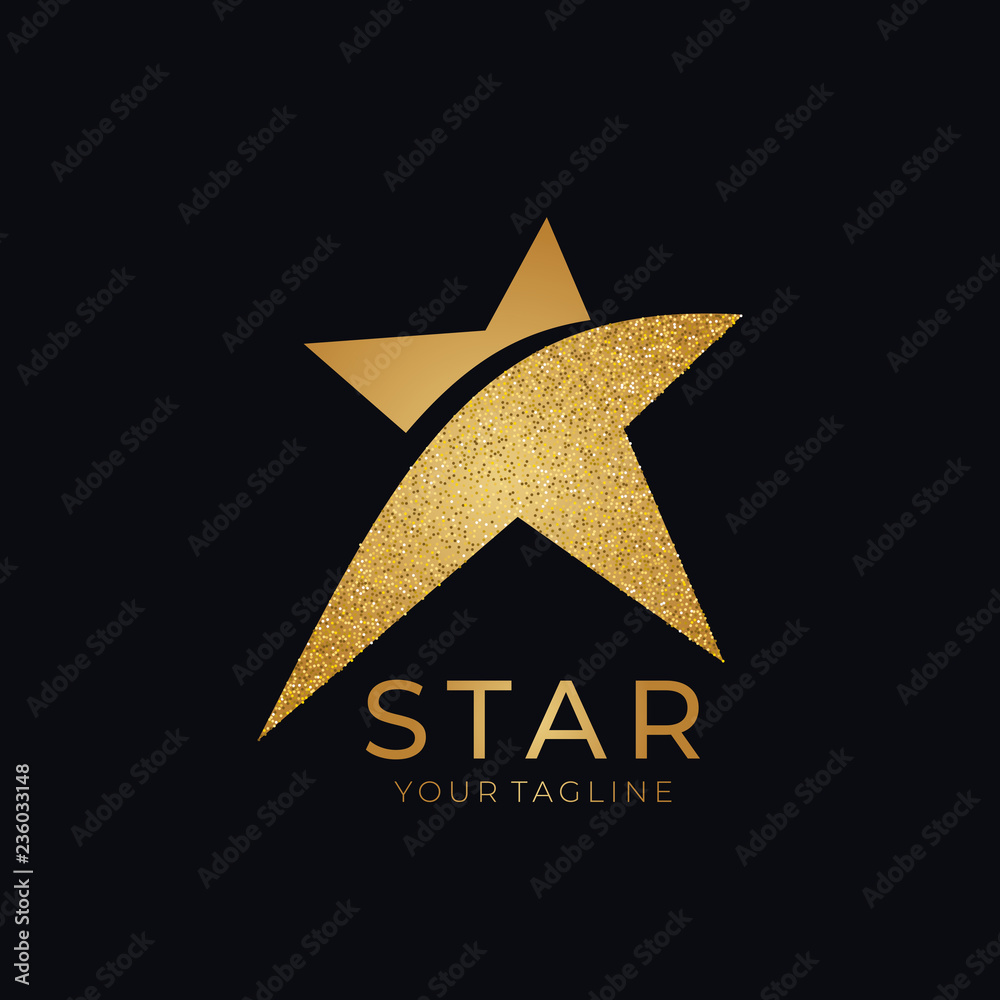 Star logo vector. Universal abstract logo with a star symbol for any business. Star sign - a leader, success and power. Star logo vector. Universal abstract logo with a star symbol for any business. Star sign - a leader, success and power.