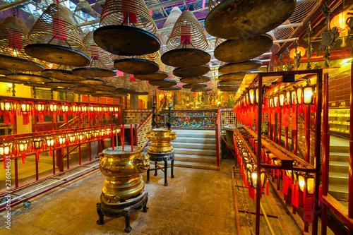 Man Mo Temple is the oldest temples located Hollywood Road in Hong Kong.