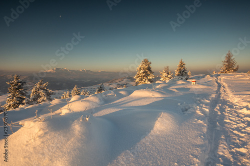 Zima w Pieninach . photo