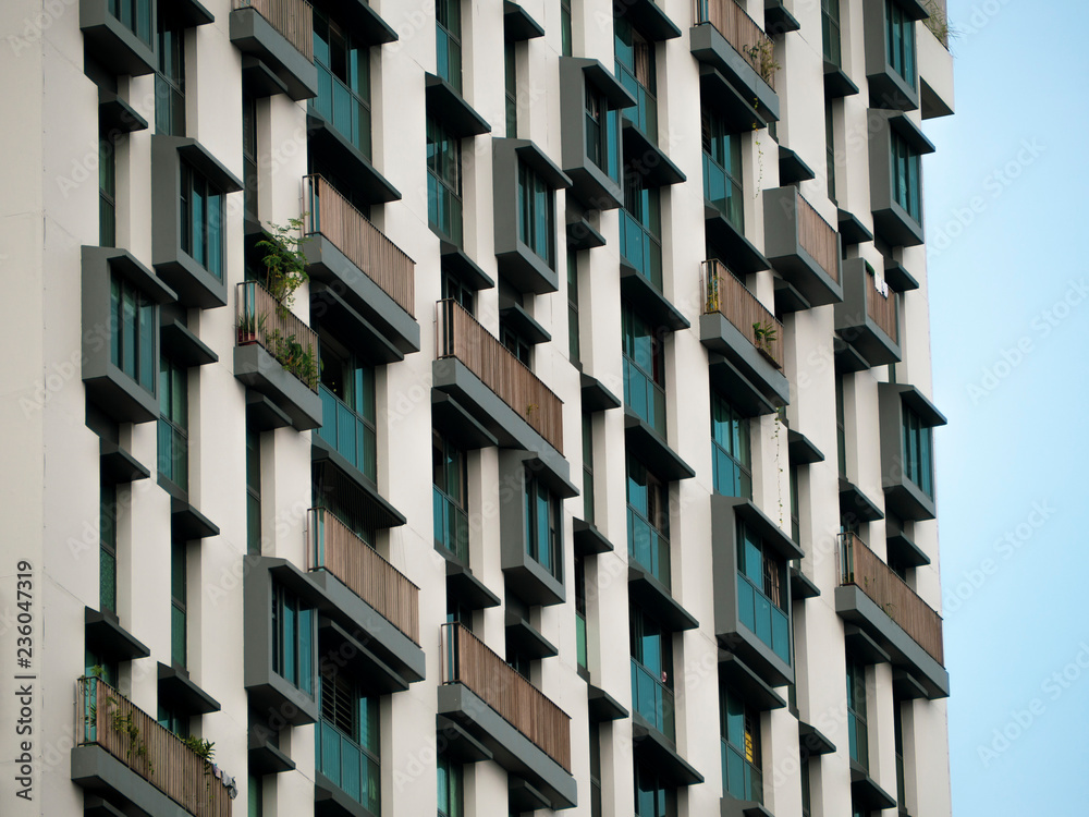 Windows of Pinnacle at Duxton in Singapore