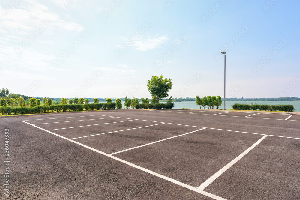Fototapeta premium Parking lot in public areas
