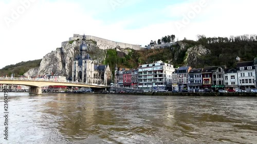 The citadel of Dinant is a citadel in the Belgian town of Dinant. The citadel is built on a rock, 100 meters higher than the water surface of the river Meuse. photo