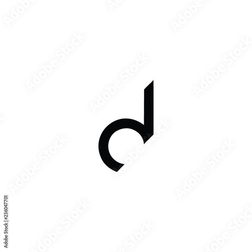letter d logo vector photo