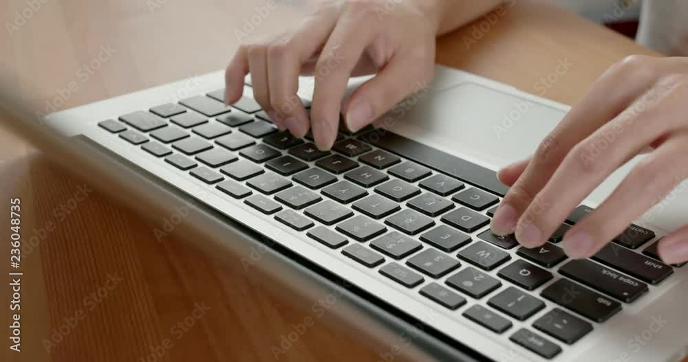 Work on notebook computer Work on notebook computer