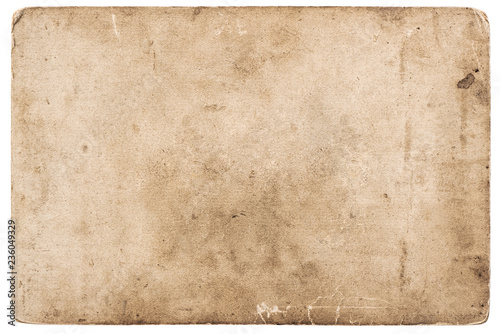 Vintage photo card Used grunge paper background
