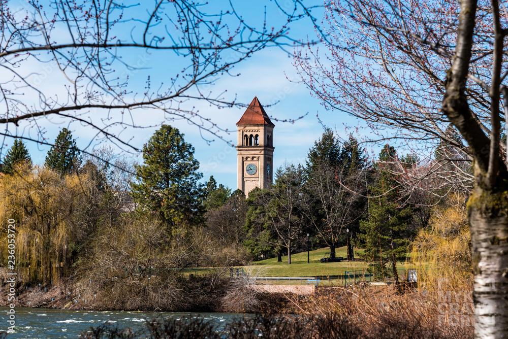 Fototapeta premium Spokane Riverfront Park