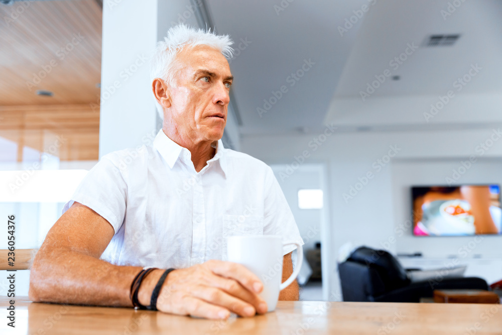 Portrait of a handsome senior man indoor Portrait of a handsome senior man indoor