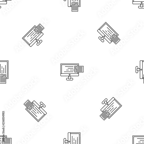 New web mail pattern seamless vector repeat geometric for any web design