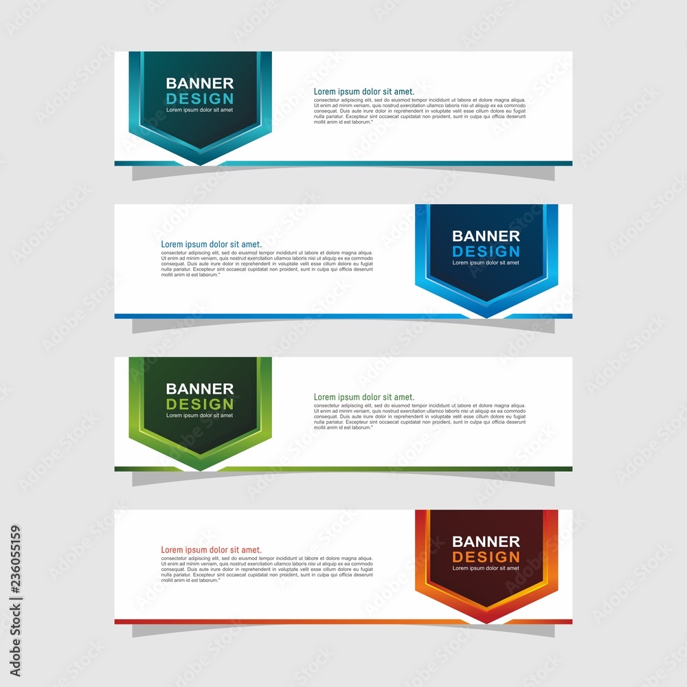 Abstract web banner design template. Web banner design collection. Header layout template, landing page Web Design Elements Abstract web banner design template. Web banner design collection. Header layout template, landing page Web Design Elements