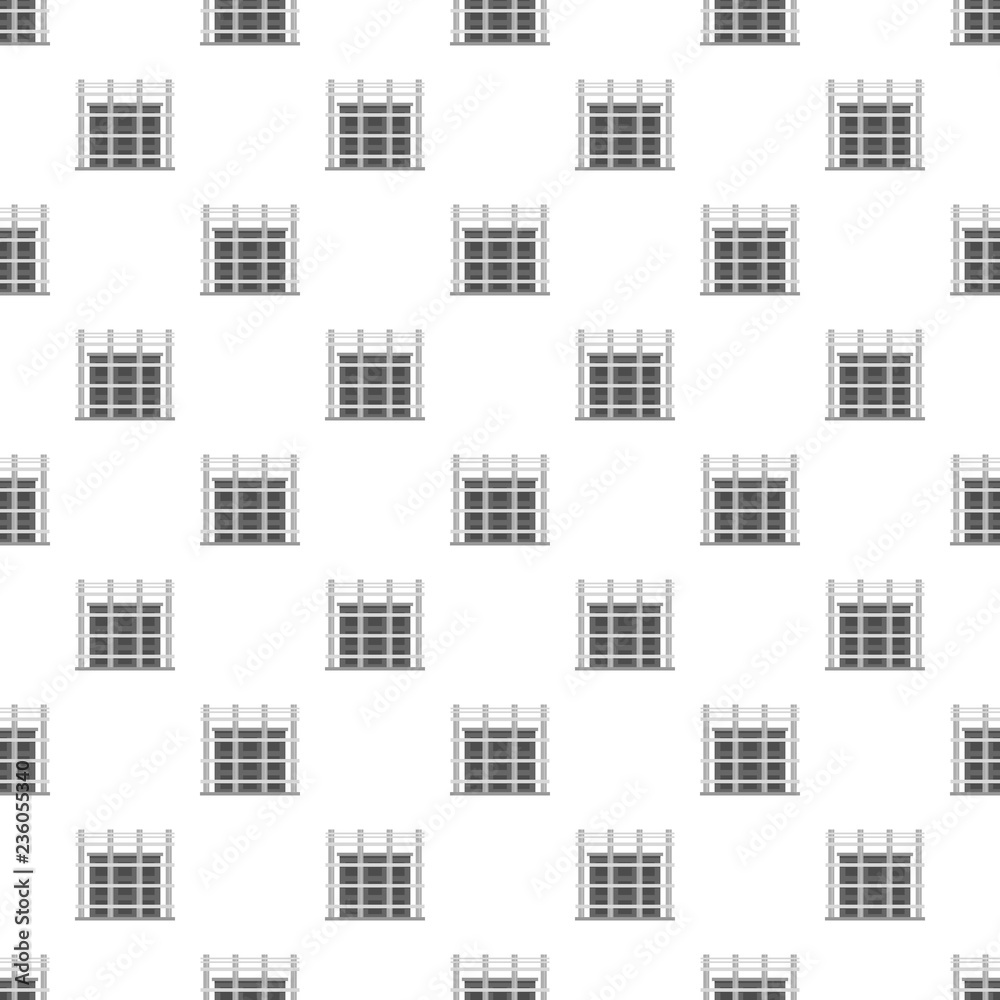 Building exterior pattern seamless vector repeat for any web design