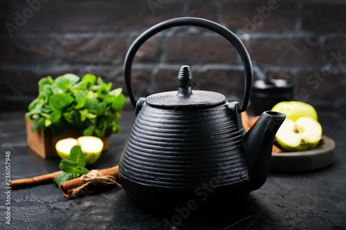 tea in teapot