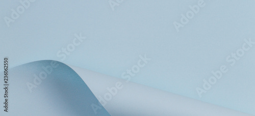 Abstract geometric shape light blue color paper background