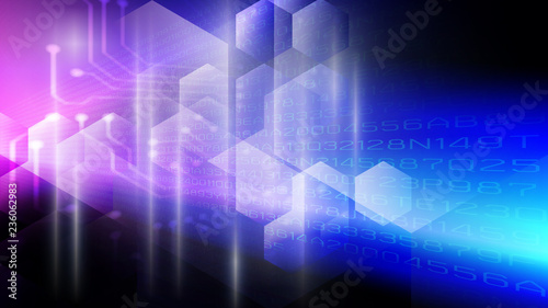 Wallpaper Mural Abstract light and shade creative technology background. Vector illustration. Torontodigital.ca