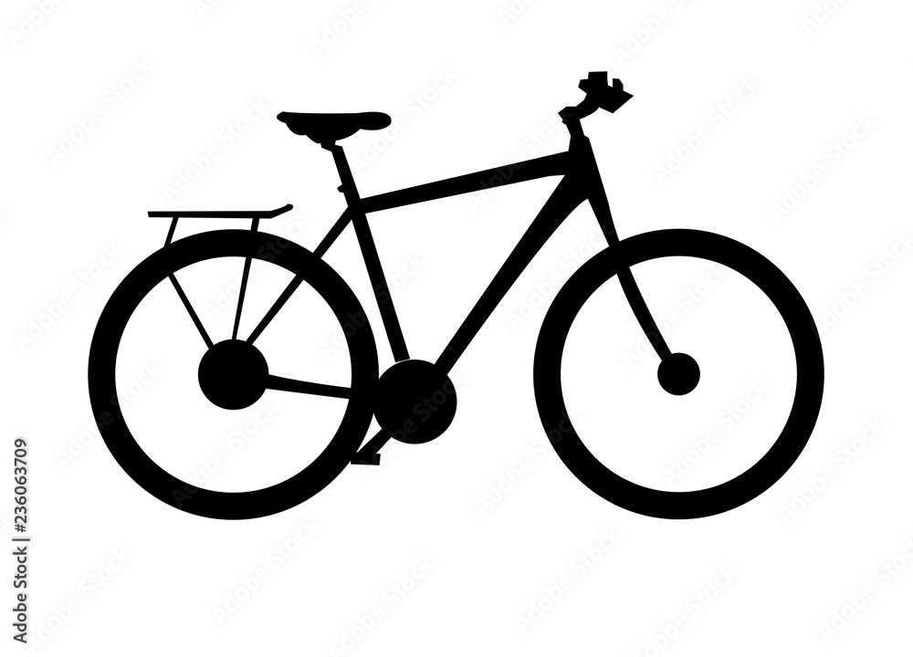 Bicycle silhouette vector Bicycle silhouette vector