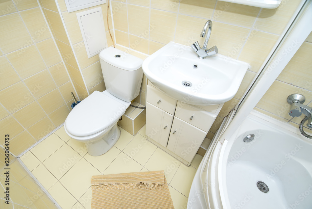 Fototapeta premium Photo of a bathroom