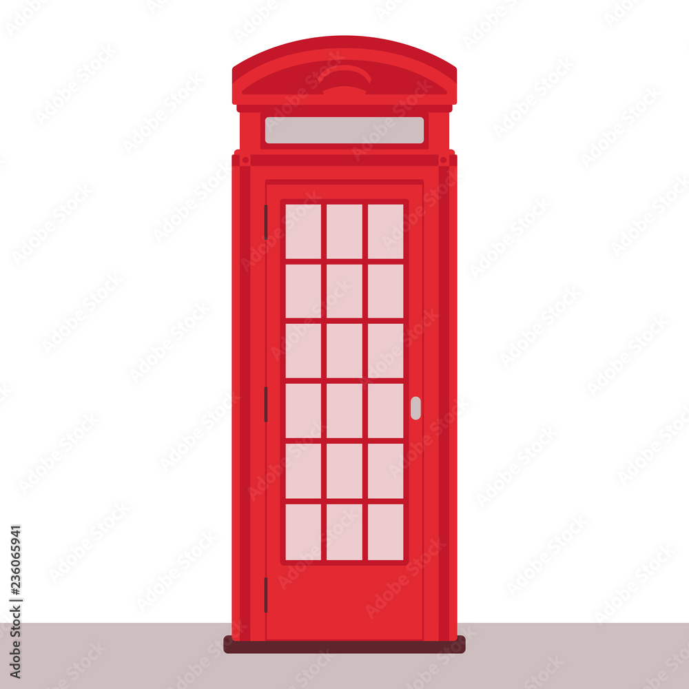 red telephone booth vector illustration red telephone booth vector illustration