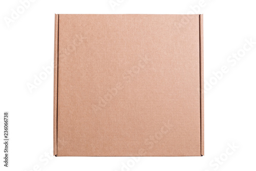 Brown cardboard box, isolated © mdbildes