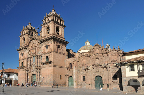 Peru, Cuzco, Plaza de Armas, Conpania de Jesus Church. © GISTEL