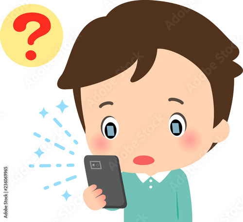 スマートフォンとブルーライトのイメージ