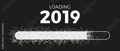 Loading Screen 2019 silver stars glitter