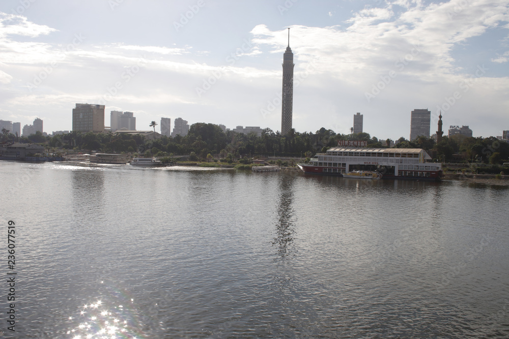 Cairo tower and the Nile