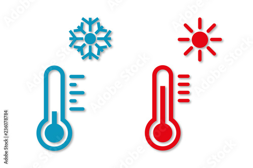 Thermometer für Winter und Sommer