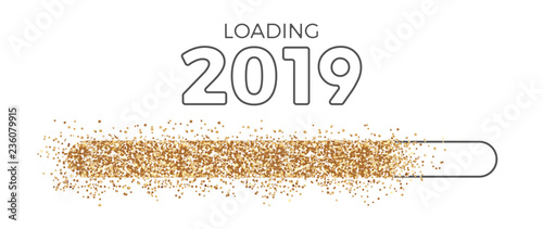 Loading 2019 golden glitter bar
