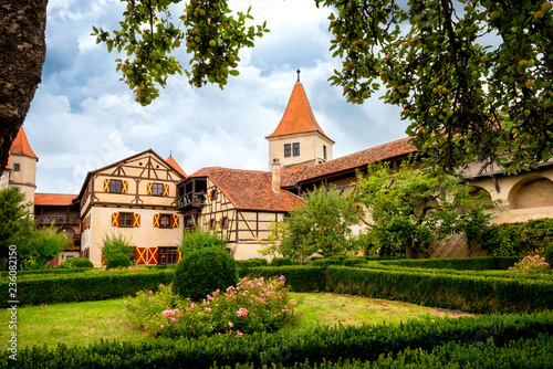Harburg - Part of the interior of the Harburg Castle in Bavaria, It is a part of the scenic route called 