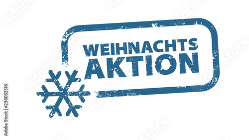 Stempel - Weihnachtsaktion - blaue Schneeflocke