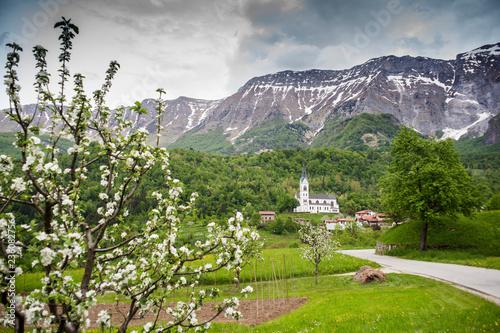 Foto View of Krn mountain in Slovenia