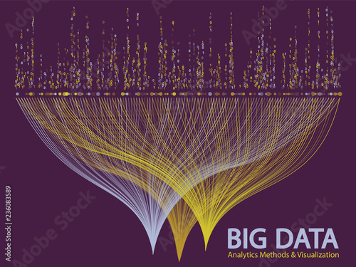 Big data visualization concept vector.