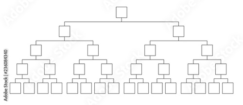 Fighting tournament bracket. Empty contest chart template.