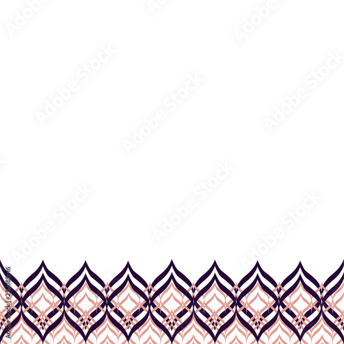 Linear Strokes Underlaid Seamless Horizontal Border
