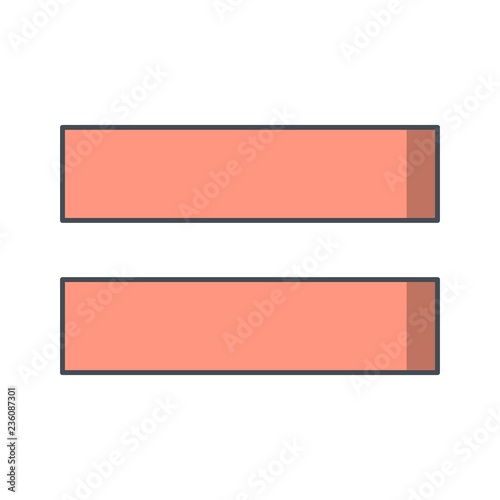 Equal To Vector Icon