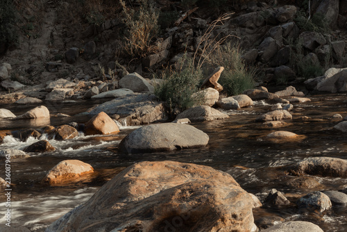 rocks and river