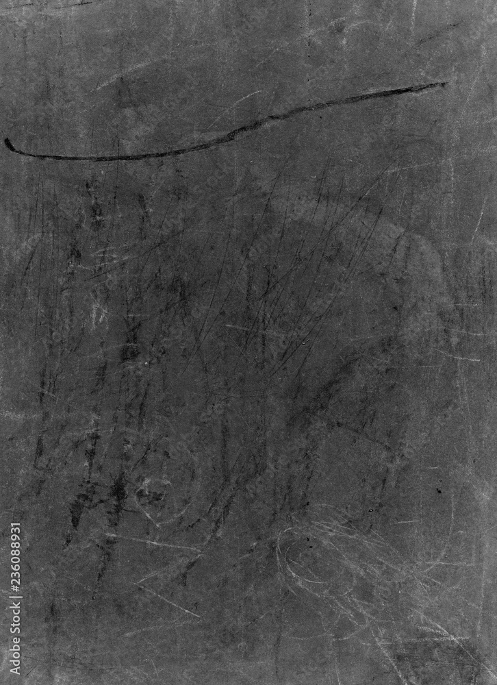 Fototapeta premium Antique Masonite chalkboard with scratches