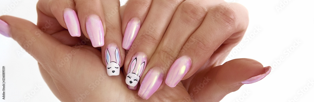 Beautiful female manicure Beautiful female manicure