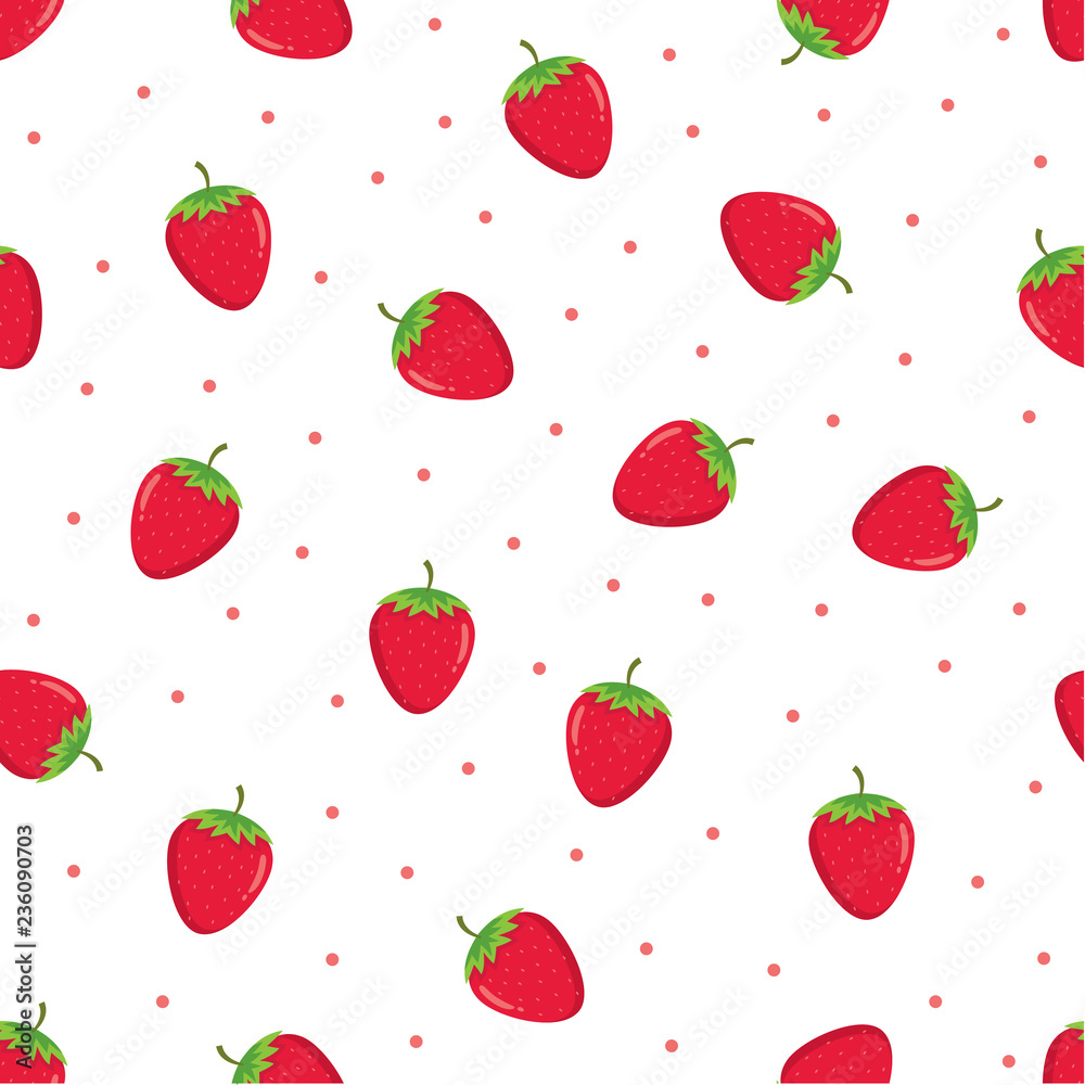 Seamless pattern of Strawberries. Strawberry seamless vector pattern background, Fruit pattern background Seamless pattern of Strawberries. Strawberry seamless vector pattern background, Fruit pattern background