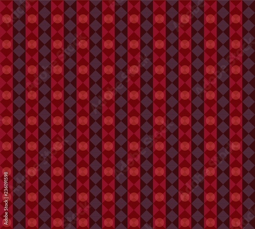 Seamless geometric retro styled vector pattern