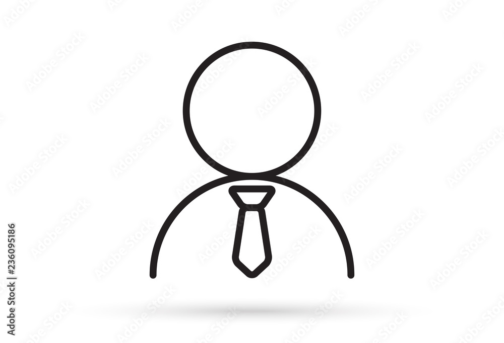 male profile picture, silhouette profile avatar icon symbol with necktie male profile picture, silhouette profile avatar icon symbol with necktie