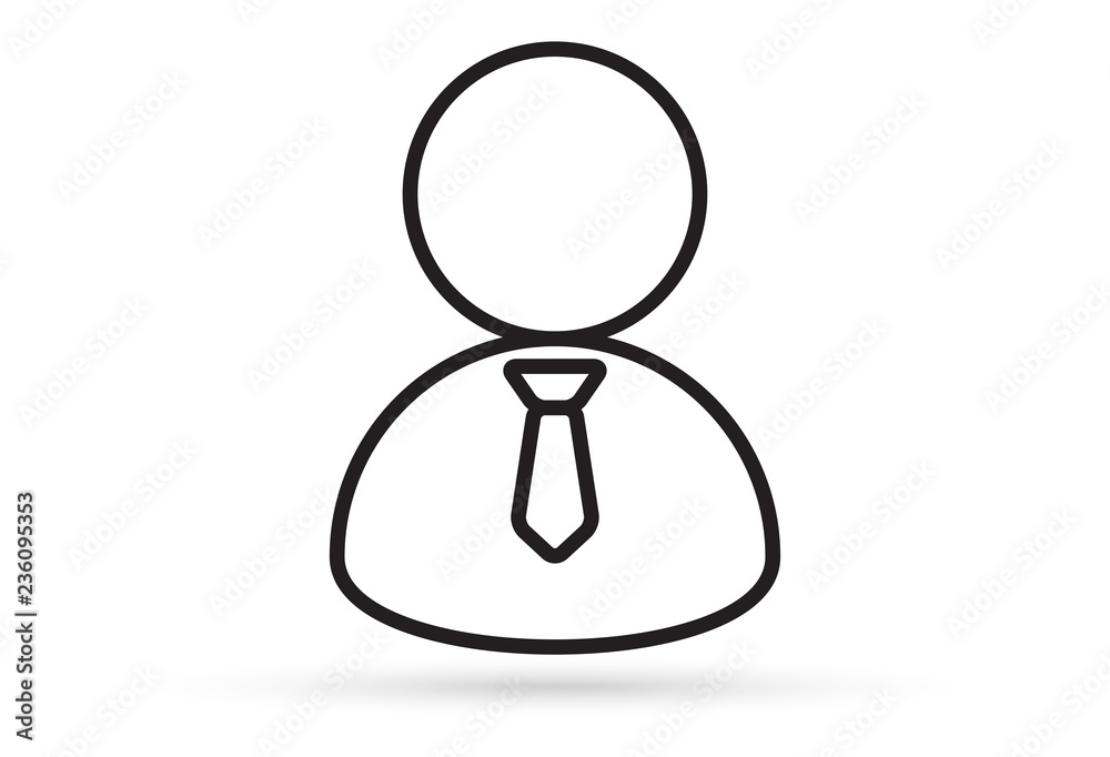 male profile picture, silhouette profile avatar icon symbol with necktie male profile picture, silhouette profile avatar icon symbol with necktie