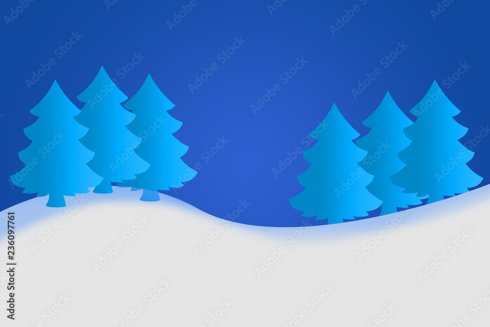 Obraz premium Paisaje de montaña nevado. 