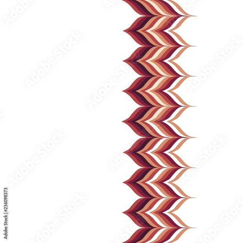 Linear Strokes Zigzag Seamless Vertical Border