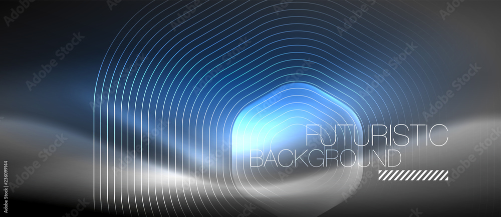 Neon glowing lines, magic energy space light concept, abstract background wallpaper design Neon glowing lines, magic energy space light concept, abstract background wallpaper design