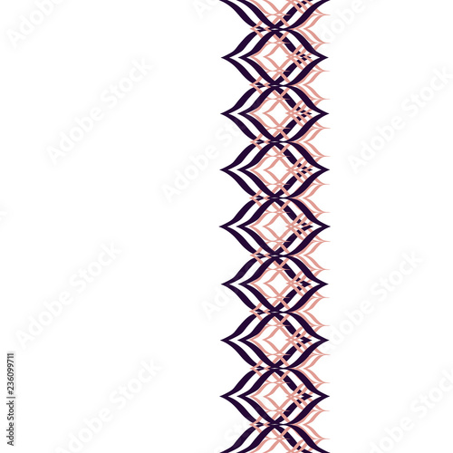 Linear Strokes Underlaid Seamless Vertical Border