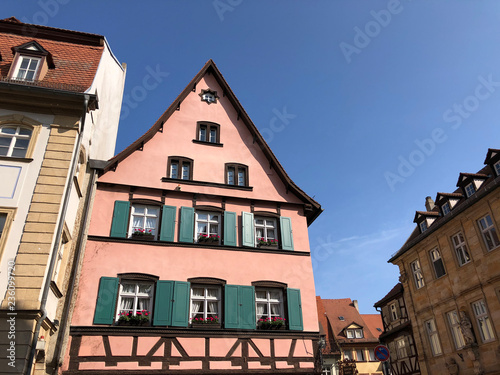 Architecture in the old town of Bamberg