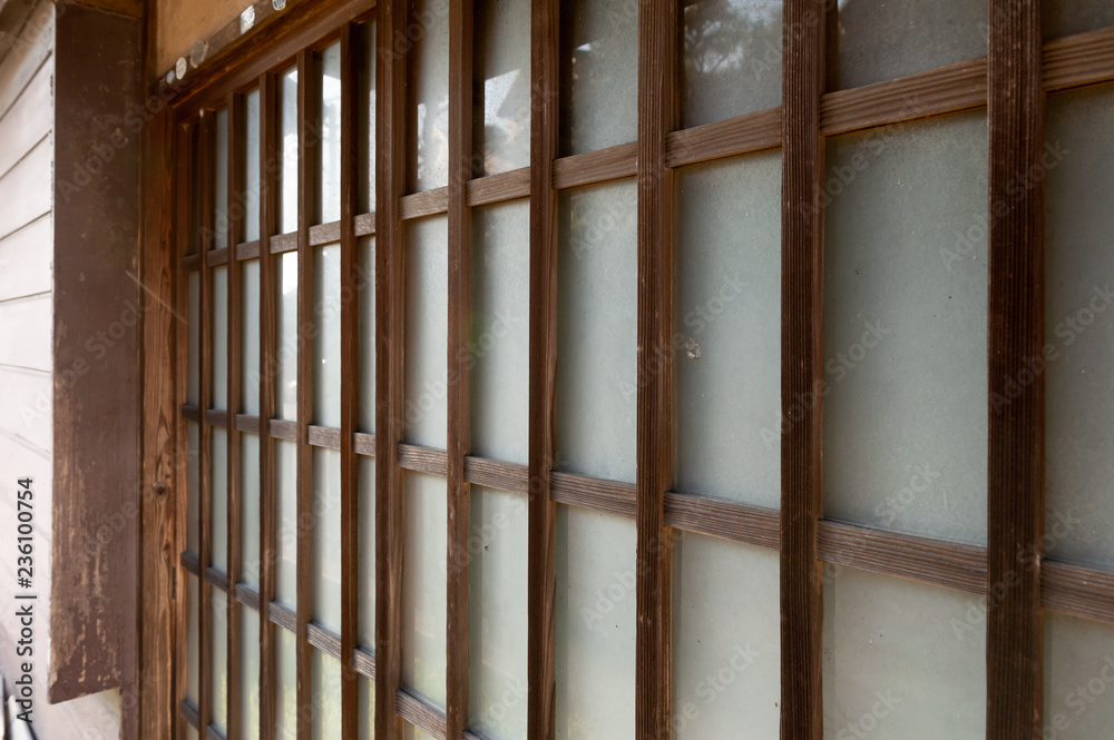 custom made wallpaper toronto digital昔の家の曇りガラスの玄関