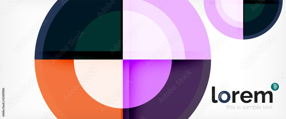 Multicolored round shapes abstract background Multicolored round shapes abstract background