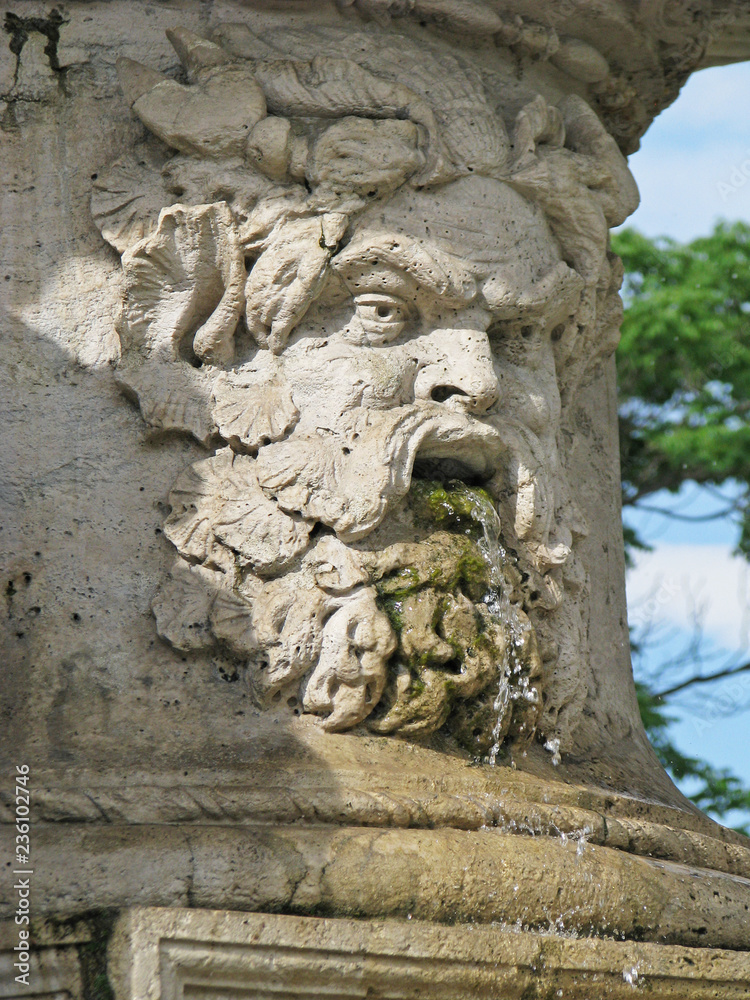 Water fountain in Budapest, Hungary